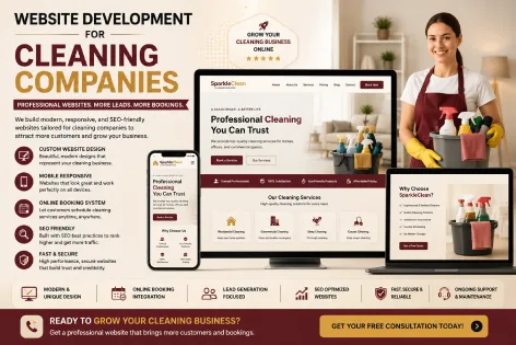 Website Development for Cleaning Companies