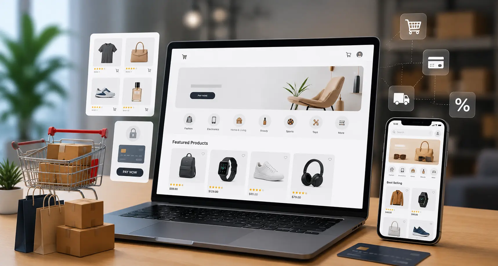 Ecommerce Development page
