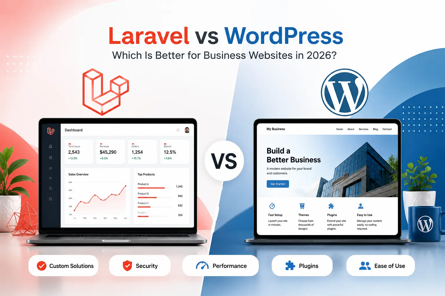 Laravel vs WordPress: Which Is Better for Business Websites in 2026?
