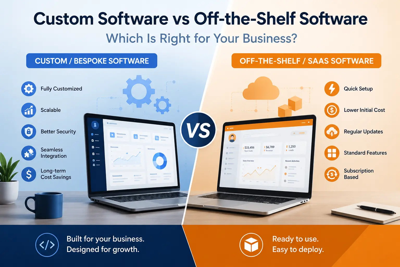 Custom CRM vs Salesforce vs Zoho CRM: Which Is Right for Growing Businesses?